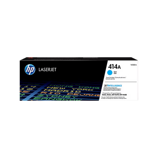 HP 414A Cyan Standard Yield Toner Cartridge, Prints Up to 2,100 Pages