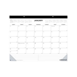 2026 Unicor Activity Schedule 8.5 x 11 Monthly Desk Calendar, White