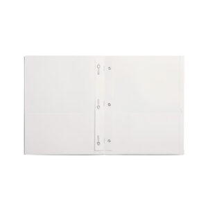 Smooth 2-Pocket Paper Folder, White, 25/Box
