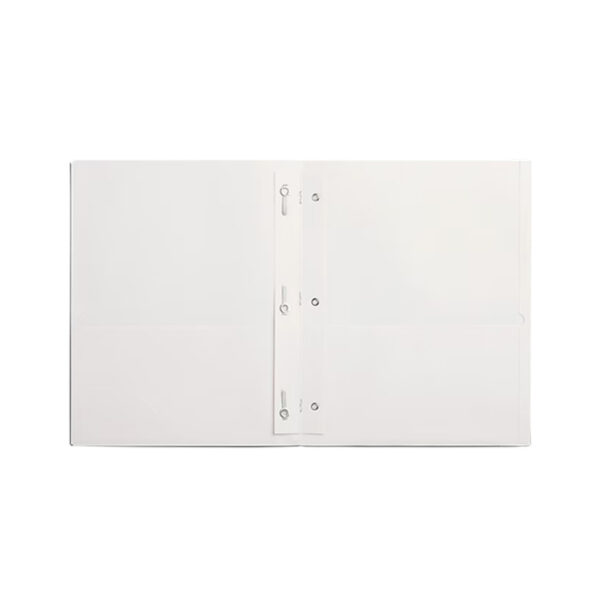 Smooth 2-Pocket Paper Folder, White, 25/Box