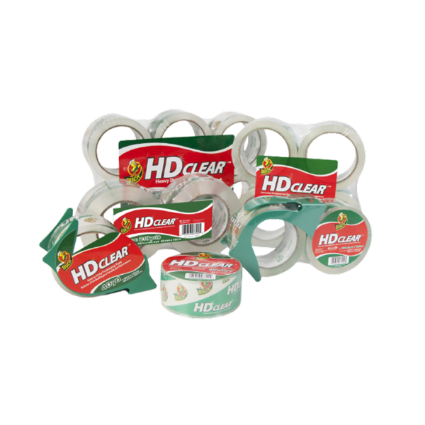 Duck HD Clear Heavy Duty Packing Tape, 1.88 x 54.6 yds., Clear, 24/Pack