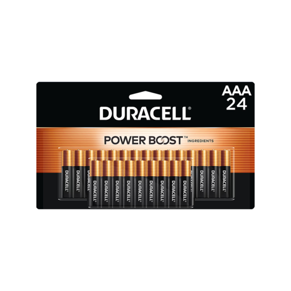 Duracell Coppertop AAA Alkaline Battery, 24/Pack