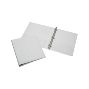 Staples 1 3-Ring View Binder, D-Ring, White