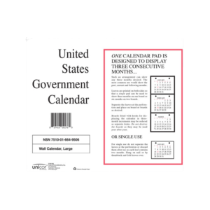 2024 Unicor Perforated Monthly Wall Calendar, 11 x 9, White Sheets, 12-Month 10/Pack