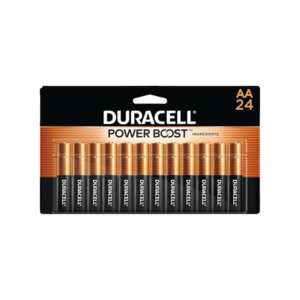 Duracell Coppertop AA Alkaline Batteries, 24/Pack