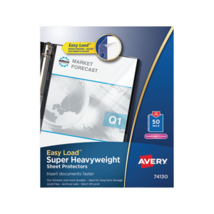 Staples Heavyweight Sheet Protector, 8.5 x 11, Clear, 50/Box
