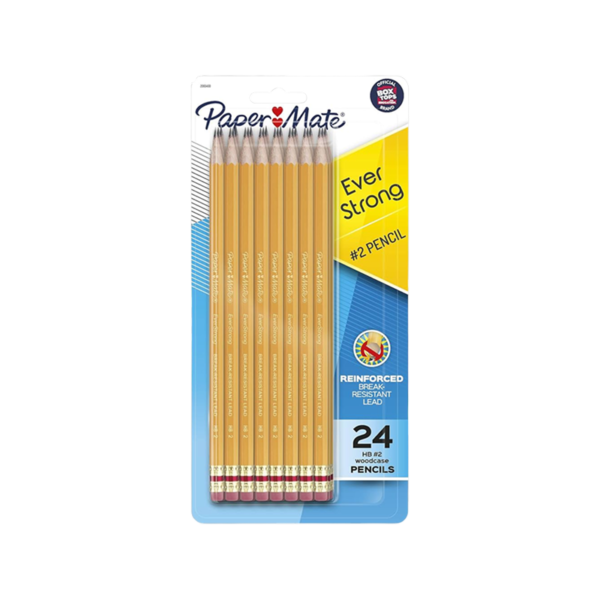 Staples Pre-Sharpened Wooden Pencil, 2.2mm, #2 Medium Lead, 24/Pack