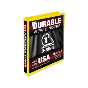 Staples 1 3-Ring View Binders, D-Ring, Yellow
