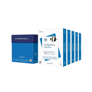 Hammermill Copy Plus 8.5 x 11 Copy Paper, 20 lbs., 92 Brightness, 500 Sheets/Ream, 3 Reams/Carton
