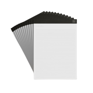 Staples Notepads, 5 x 7.25, Narrow Ruled, White, 50 Sheets/Pad, Dozen