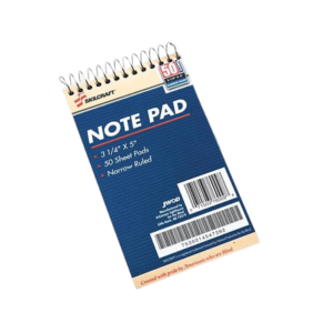 AbilityOne SkilCraft Notepads, 8.5 x 11.75, Wide, Canary, 50 Sheets/Pad, 12 Pads/Pack