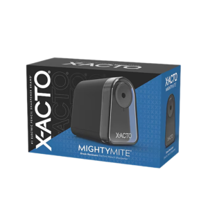 X-ACTO Mighty Mite Electric Pencil Sharpener, Black/Silver