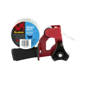 Staples Comfort Grip Tape Dispenser with Packing Tape, 1.88 x 54.6 Yds