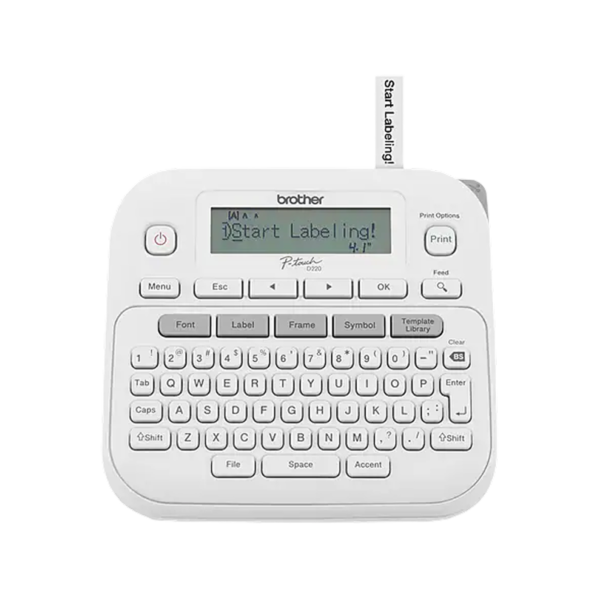 Brother P-touch Desktop Non-Thermal Label Maker, White