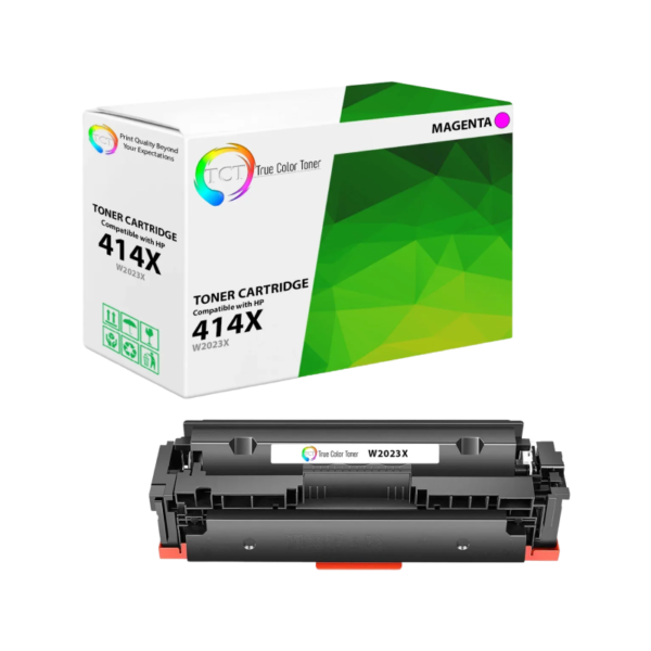 HP 414X Magenta High Yield Toner Cartridge, Prints Up to 6,000 Pages