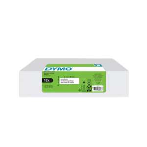 DYMO LabelWriter 2050768 Mailing Address Labels, 3-1/2 x 1-1/8, Black on White, 350 Labels/Roll, 12 Rolls/Box