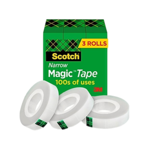 Scotch Magic Invisible Clear Tape Refill, 0.75 x 27.77 yds., 1 Core, Clear, 24 Rolls/Pack