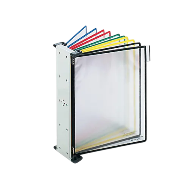 Tarifold Wall Mount Document Holder, 8.5 x 11, Vertical, Wall-Mounted, Multicolor, PVC