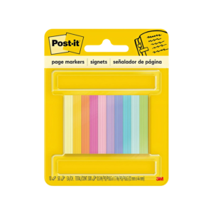 Post-it Page Markers 1/2 x 2, Assorted Colors, 500 Page Markers/Pack