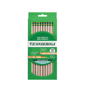 Ticonderoga My First Ticonderoga Pre-Sharpened Wooden Pencil, 0.7mm, #2 Medium Lead, Dozen