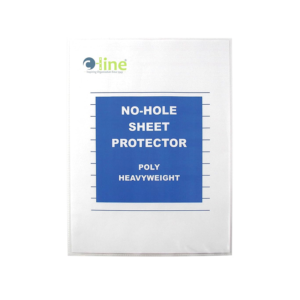C-Line Heavyweight No-Hole Sheet Protectors, 8-1/2 x 11, Clear, 25/Box