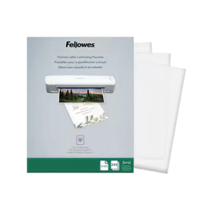 Fellowes Thermal Laminating Pouches, Letter Size, 3 Mil, 200/Pack
