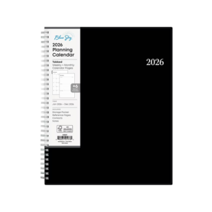 2026 Blue Sky Enterprise 8.5 x 11 Weekly & Monthly Appointment Book, Plastic Cover, Black