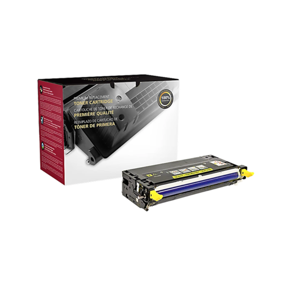 Staples Remanufactured Yellow High Yield Toner Cartridge Replacement for Dell