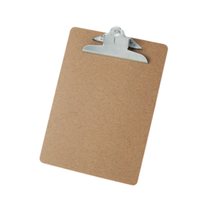 Staples Hardboard Clipboard, Letter Size, Natural Brown