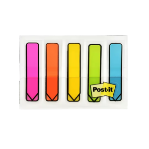 Post-it Arrow Flags, 0.5 Wide, Assorted Colors, 100 Flags/Pack