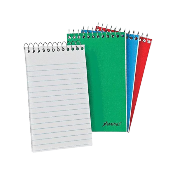 Ampad Memo Pads, 3 x 5, Narrow Ruled, 50 Sheets, Assorted Colors, Each