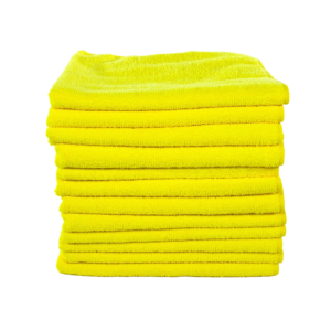 Impact Microfiber Cleaning Cloths, 16 x 16, Yellow, 0.09 lbs., 12 Cloths/Pack