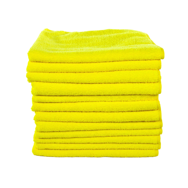 Impact Microfiber Cleaning Cloths, 16 x 16, Yellow, 0.09 lbs., 12 Cloths/Pack