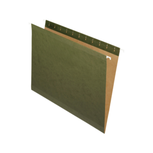 National Industries Hanging File Folders, Green, Letter, Holds 8 1/2H x 11W, 25/Bx