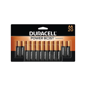Duracell Coppertop AA Alkaline Batteries, 20/Pack
