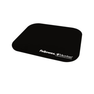 Fellowes Microban Non-Skid Mouse Pad, Black