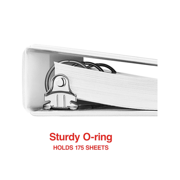 Staples Mini 1 3-Ring View Binder, White