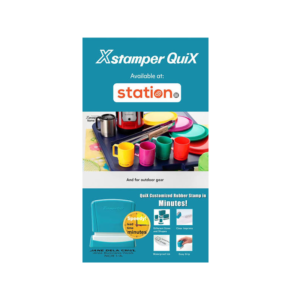 Xstamper 2W Custom Pre-Inked Stamp, Assorted Ink, Each