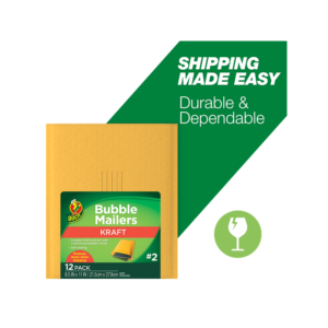 8 x 7 Self-Sealing Bubble Mailer, CD/DVD, 12/Pack