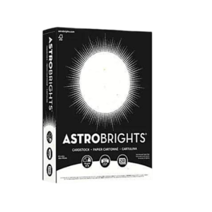 Astrobrights 65 lb. Cardstock Paper, 8.5 x 11, Stardust White, 250 Sheets/Pack