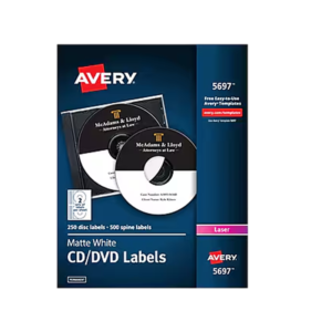 Staples Open End CD/DVD Envelopes, 5 x 5, White, 50/Box