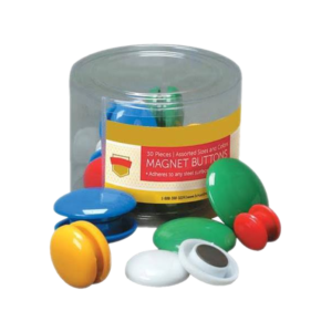 Staples Magnets, Assorted Colors, 30/Pack