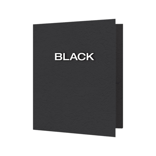Oxford Twin Fastener Folders, Black, 25/Box
