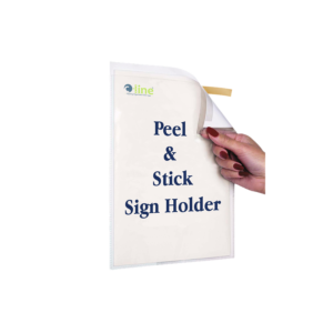 C-Line Peel & Stick Display Sheet Protector, Clear
