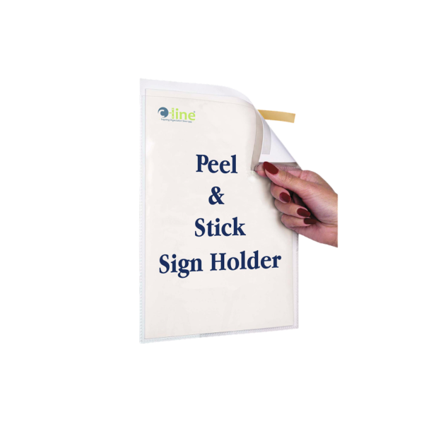 C-Line Peel & Stick Display Sheet Protector, Clear