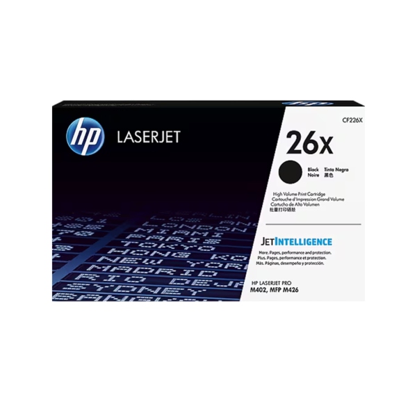 HP 26X Black High Yield Toner Cartridge, Prints Up to 9,000 Pages