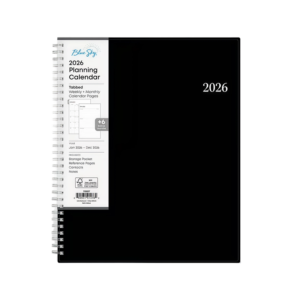 2026 Blue Sky Enterprise 8.5 x 11 Weekly & Monthly Planner, Plastic Cover, Black