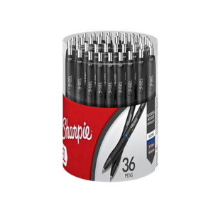 Staples ProGel Retractable Gel Pen, Fine Point, 0.7mm, Black Ink, Dozen