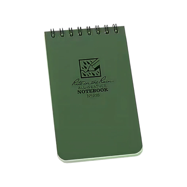 Rite in The Rain Pocket Notebook, 3 x 5, 50 Sheets, Green