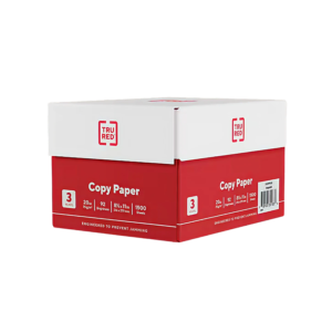 TRU RED 8.5 x 11 Copy Paper, 20 lbs., 92 Brightness, 500 Sheets/Ream, 8 Reams/Carton